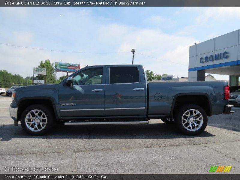 Stealth Gray Metallic / Jet Black/Dark Ash 2014 GMC Sierra 1500 SLT Crew Cab