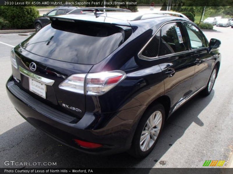 Black Sapphire Pearl / Black/Brown Walnut 2010 Lexus RX 450h AWD Hybrid