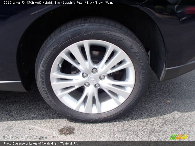 Black Sapphire Pearl / Black/Brown Walnut 2010 Lexus RX 450h AWD Hybrid