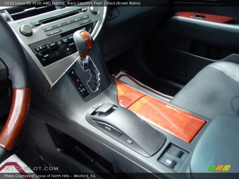 Black Sapphire Pearl / Black/Brown Walnut 2010 Lexus RX 450h AWD Hybrid