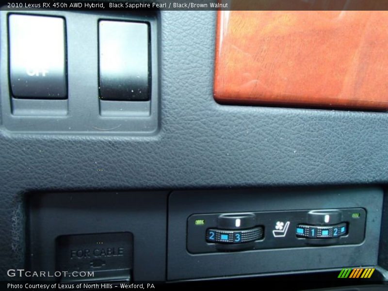 Black Sapphire Pearl / Black/Brown Walnut 2010 Lexus RX 450h AWD Hybrid
