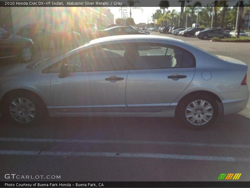Alabaster Silver Metallic / Gray 2010 Honda Civic DX-VP Sedan