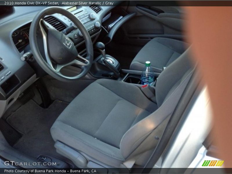 Alabaster Silver Metallic / Gray 2010 Honda Civic DX-VP Sedan