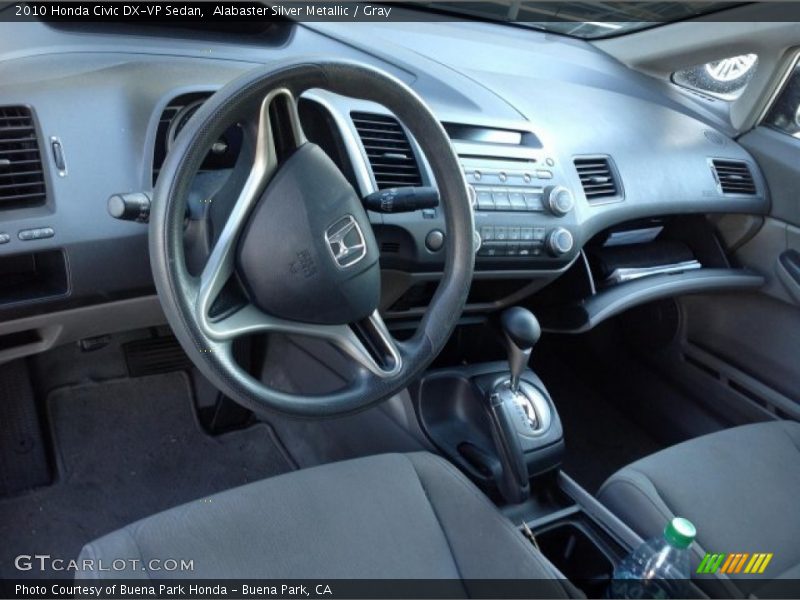 Alabaster Silver Metallic / Gray 2010 Honda Civic DX-VP Sedan