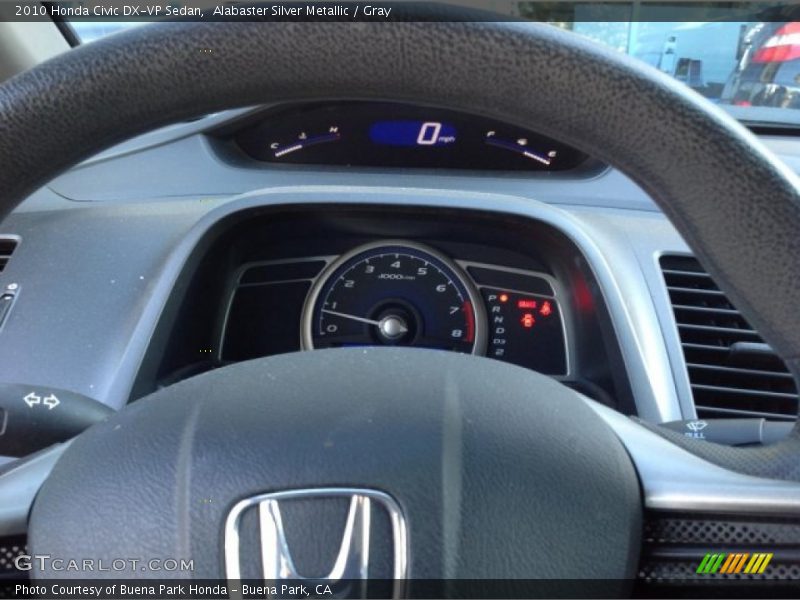 Alabaster Silver Metallic / Gray 2010 Honda Civic DX-VP Sedan