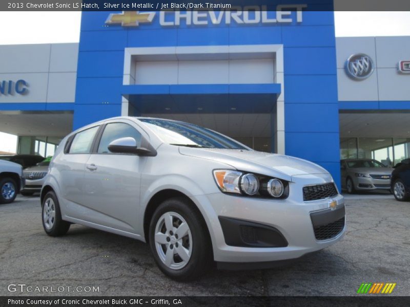 Silver Ice Metallic / Jet Black/Dark Titanium 2013 Chevrolet Sonic LS Hatch