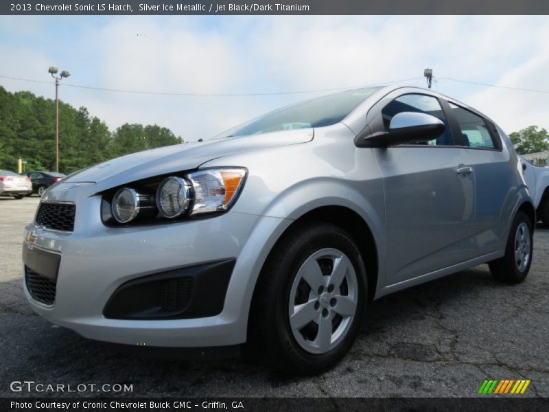 Silver Ice Metallic / Jet Black/Dark Titanium 2013 Chevrolet Sonic LS Hatch