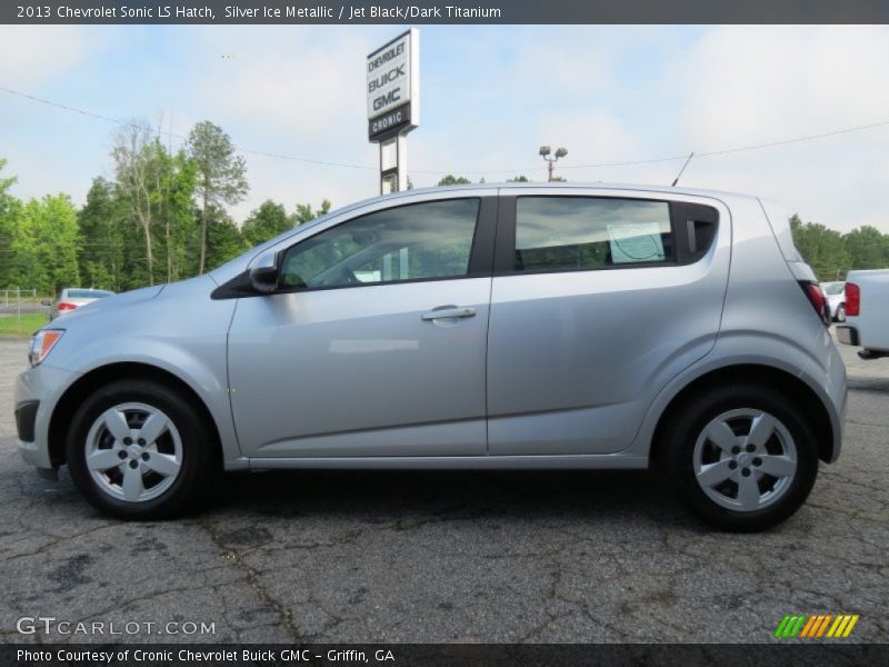 Silver Ice Metallic / Jet Black/Dark Titanium 2013 Chevrolet Sonic LS Hatch