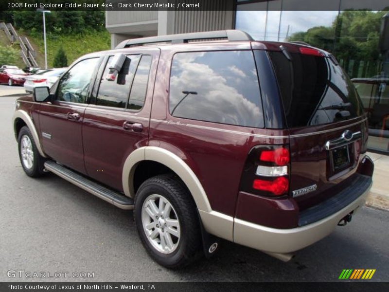 Dark Cherry Metallic / Camel 2008 Ford Explorer Eddie Bauer 4x4