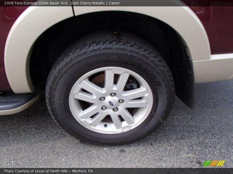 Dark Cherry Metallic / Camel 2008 Ford Explorer Eddie Bauer 4x4