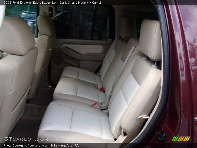 Dark Cherry Metallic / Camel 2008 Ford Explorer Eddie Bauer 4x4