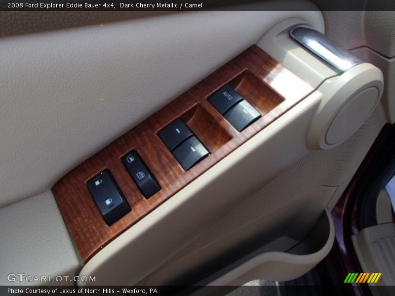 Dark Cherry Metallic / Camel 2008 Ford Explorer Eddie Bauer 4x4