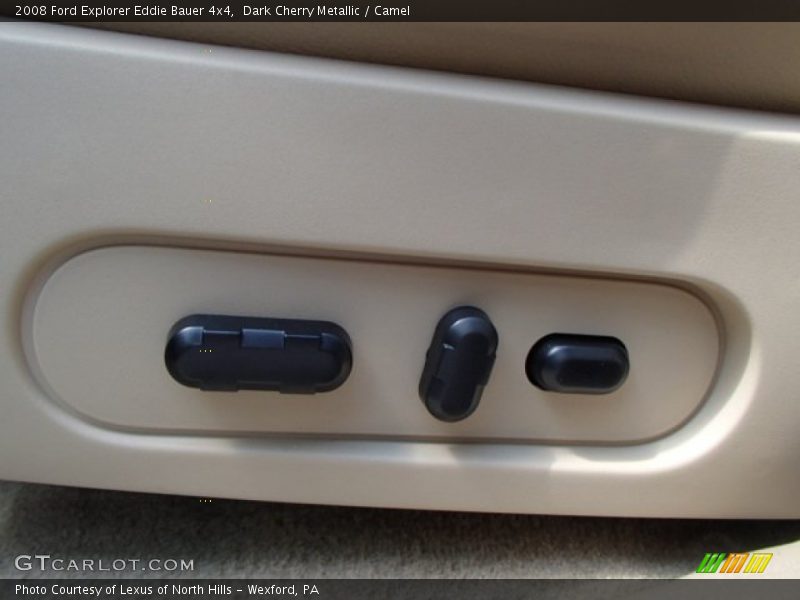 Dark Cherry Metallic / Camel 2008 Ford Explorer Eddie Bauer 4x4