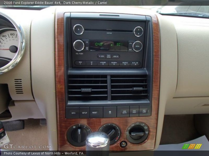 Dark Cherry Metallic / Camel 2008 Ford Explorer Eddie Bauer 4x4