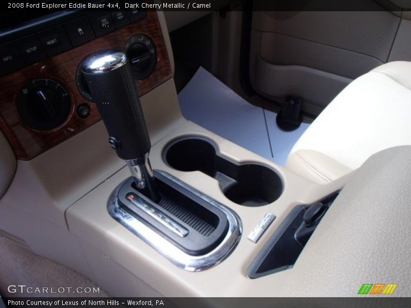 Dark Cherry Metallic / Camel 2008 Ford Explorer Eddie Bauer 4x4