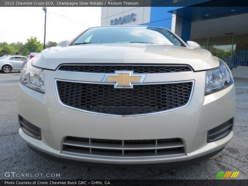 Champagne Silver Metallic / Medium Titanium 2013 Chevrolet Cruze ECO