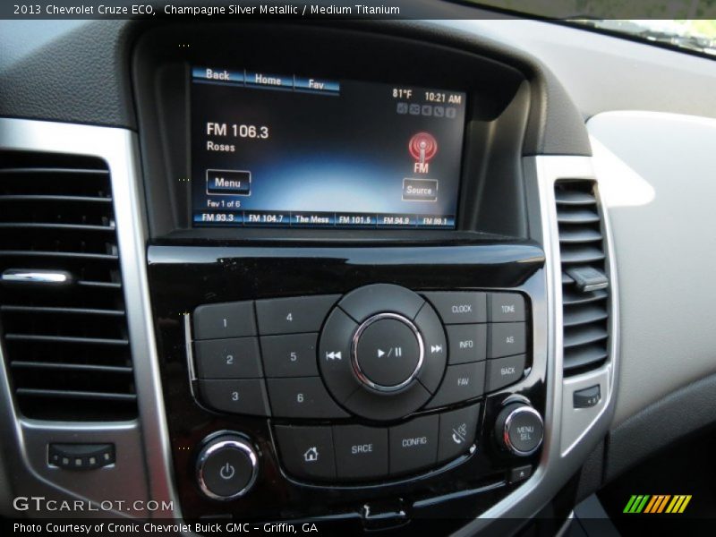 Champagne Silver Metallic / Medium Titanium 2013 Chevrolet Cruze ECO