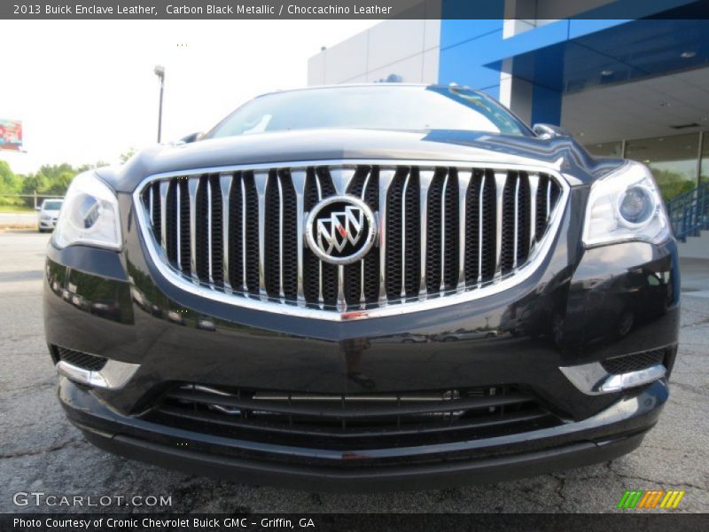 Carbon Black Metallic / Choccachino Leather 2013 Buick Enclave Leather