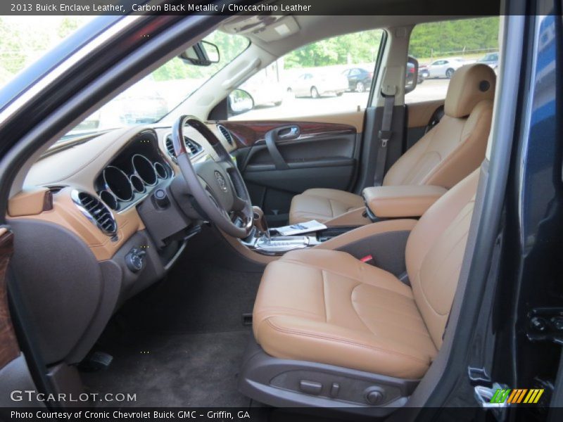 Carbon Black Metallic / Choccachino Leather 2013 Buick Enclave Leather