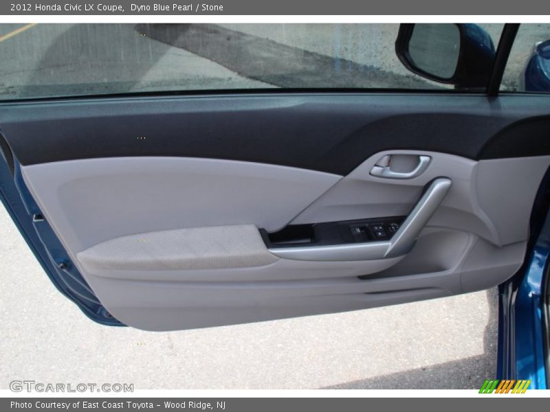Dyno Blue Pearl / Stone 2012 Honda Civic LX Coupe