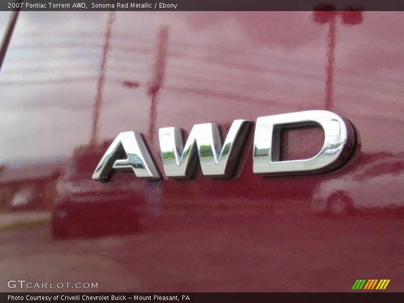 Sonoma Red Metallic / Ebony 2007 Pontiac Torrent AWD