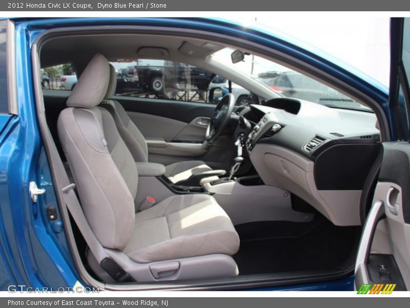 Dyno Blue Pearl / Stone 2012 Honda Civic LX Coupe