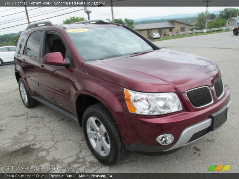 Sonoma Red Metallic / Ebony 2007 Pontiac Torrent AWD