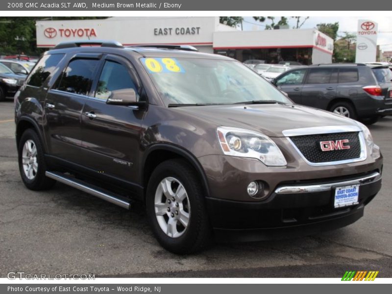 Medium Brown Metallic / Ebony 2008 GMC Acadia SLT AWD