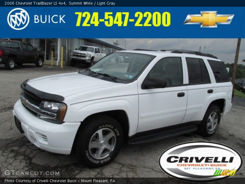 Summit White / Light Gray 2006 Chevrolet TrailBlazer LS 4x4