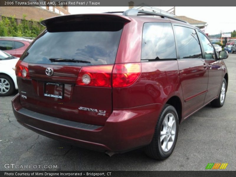 Salsa Red Pearl / Taupe 2006 Toyota Sienna XLE AWD