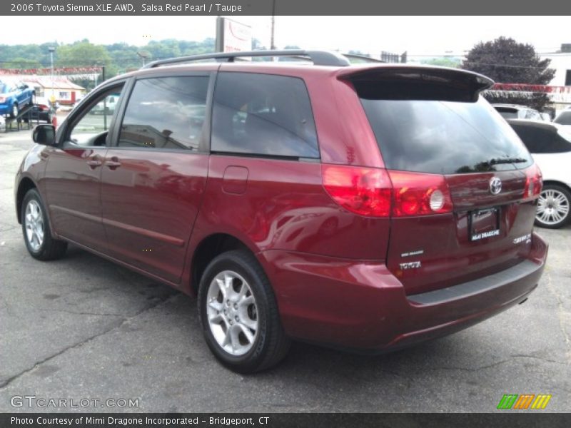 Salsa Red Pearl / Taupe 2006 Toyota Sienna XLE AWD