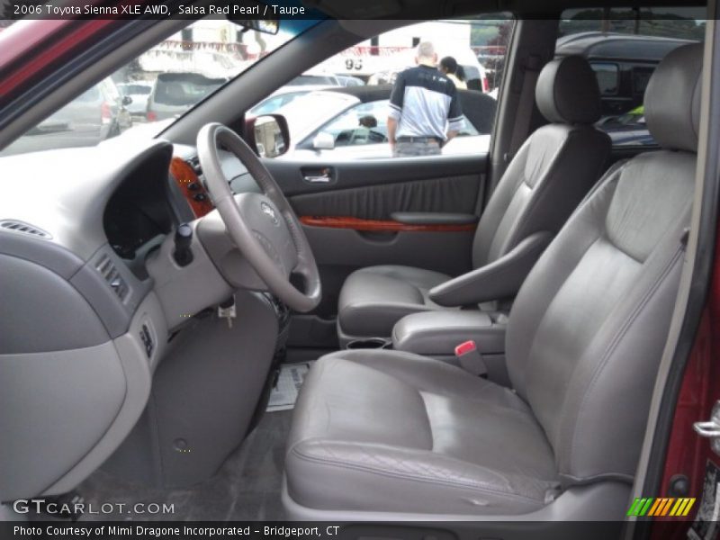 Salsa Red Pearl / Taupe 2006 Toyota Sienna XLE AWD