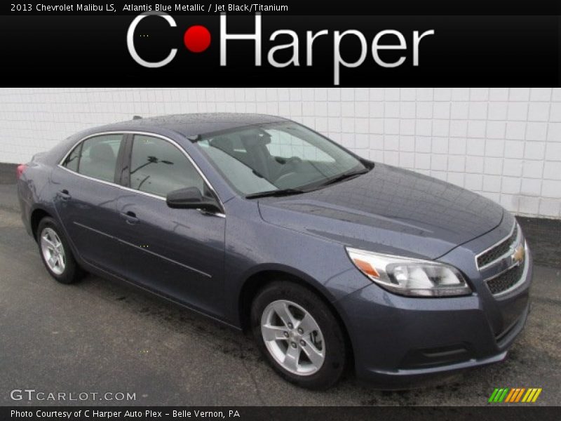 Atlantis Blue Metallic / Jet Black/Titanium 2013 Chevrolet Malibu LS