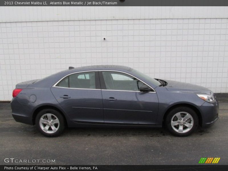 Atlantis Blue Metallic / Jet Black/Titanium 2013 Chevrolet Malibu LS