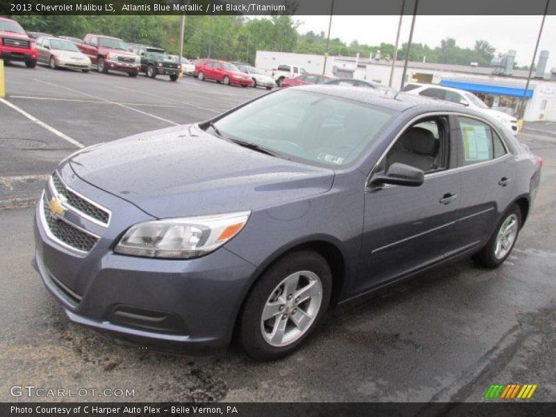 Atlantis Blue Metallic / Jet Black/Titanium 2013 Chevrolet Malibu LS