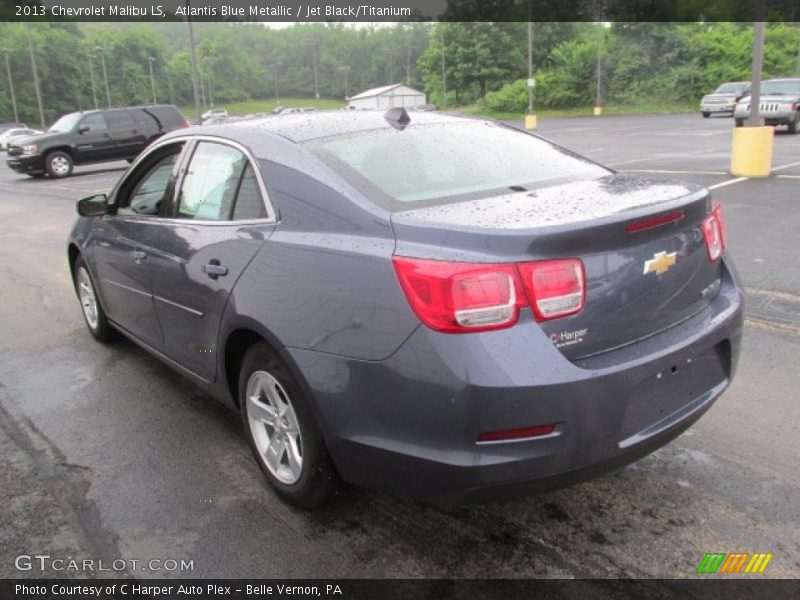Atlantis Blue Metallic / Jet Black/Titanium 2013 Chevrolet Malibu LS