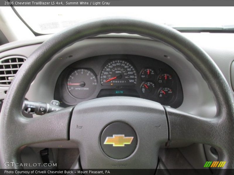 Summit White / Light Gray 2006 Chevrolet TrailBlazer LS 4x4