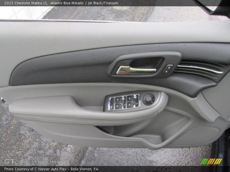 Atlantis Blue Metallic / Jet Black/Titanium 2013 Chevrolet Malibu LS