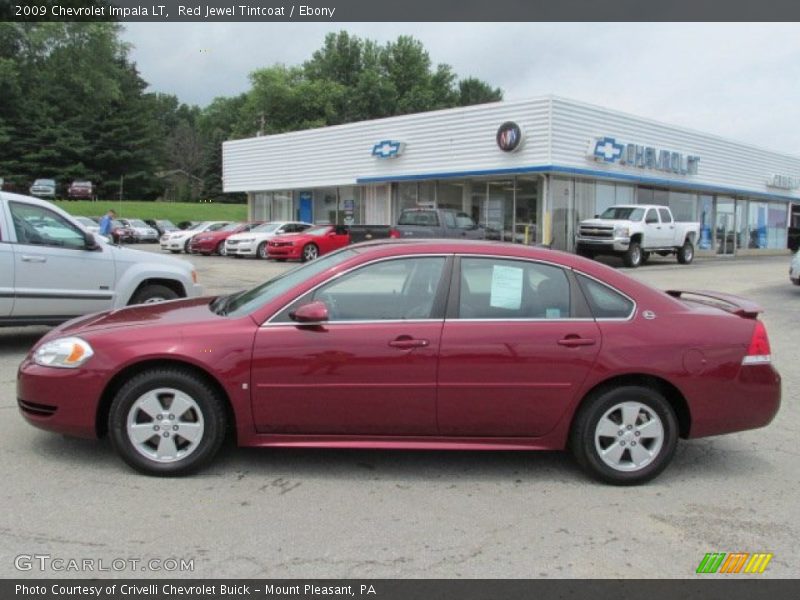 Red Jewel Tintcoat / Ebony 2009 Chevrolet Impala LT