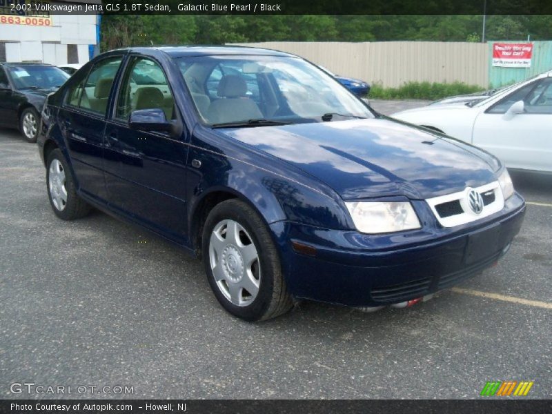 Galactic Blue Pearl / Black 2002 Volkswagen Jetta GLS 1.8T Sedan