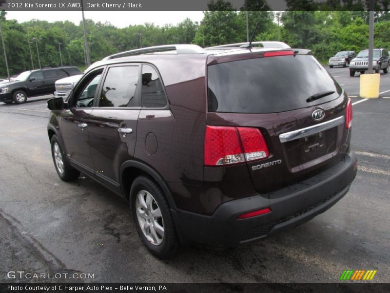 Dark Cherry / Black 2012 Kia Sorento LX AWD