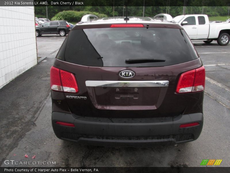 Dark Cherry / Black 2012 Kia Sorento LX AWD