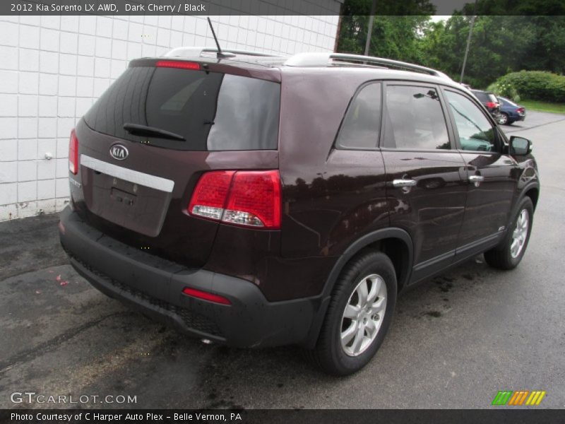 Dark Cherry / Black 2012 Kia Sorento LX AWD