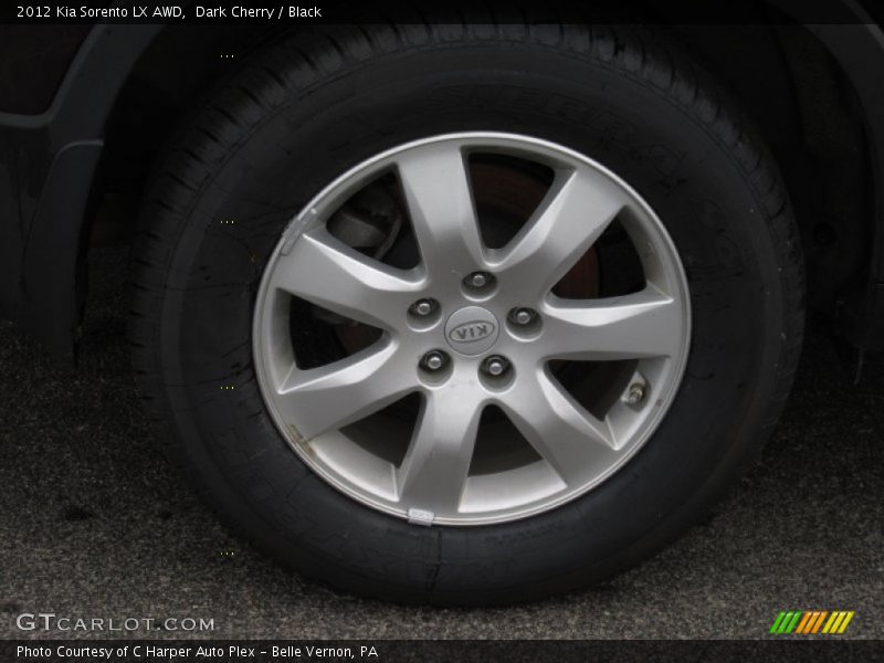 Dark Cherry / Black 2012 Kia Sorento LX AWD