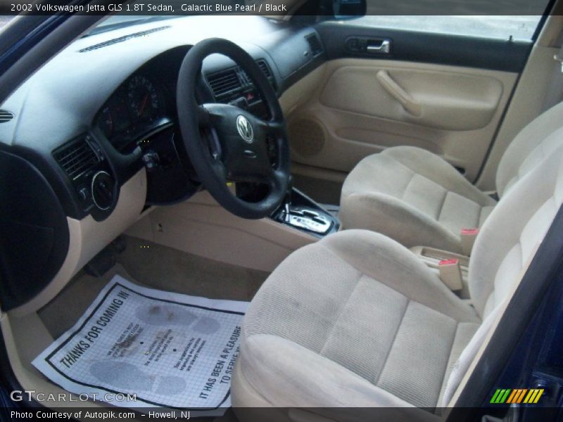 Galactic Blue Pearl / Black 2002 Volkswagen Jetta GLS 1.8T Sedan
