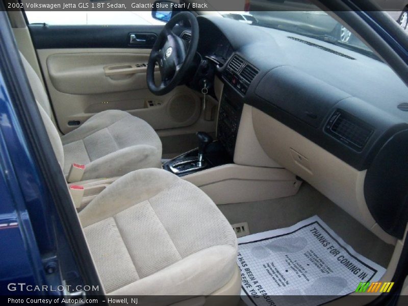 Galactic Blue Pearl / Black 2002 Volkswagen Jetta GLS 1.8T Sedan