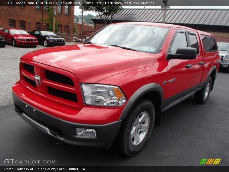Flame Red / Dark Slate/Medium Graystone 2010 Dodge Ram 1500 TRX4 Quad Cab 4x4