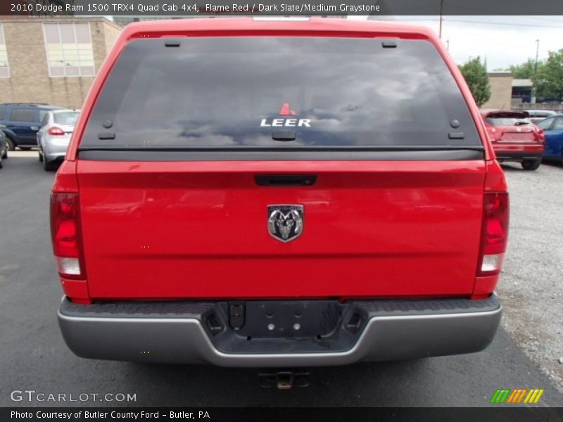 Flame Red / Dark Slate/Medium Graystone 2010 Dodge Ram 1500 TRX4 Quad Cab 4x4
