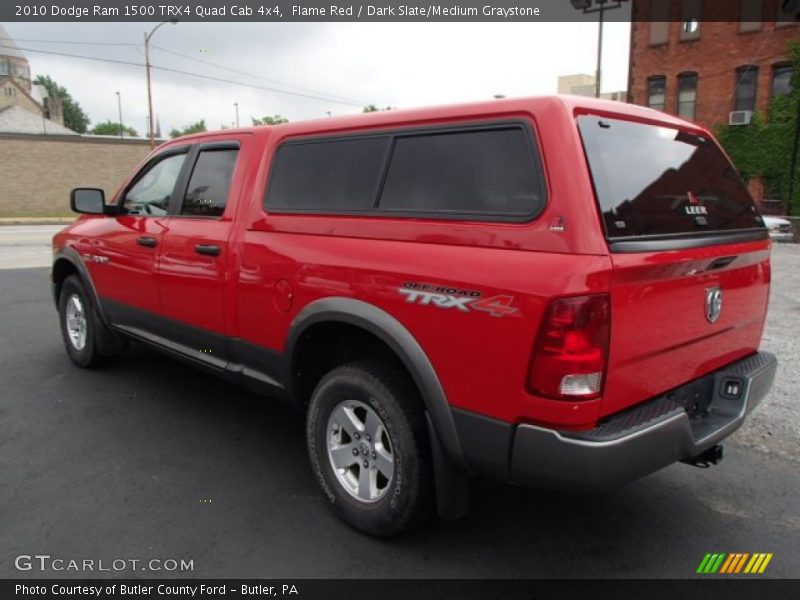 Flame Red / Dark Slate/Medium Graystone 2010 Dodge Ram 1500 TRX4 Quad Cab 4x4