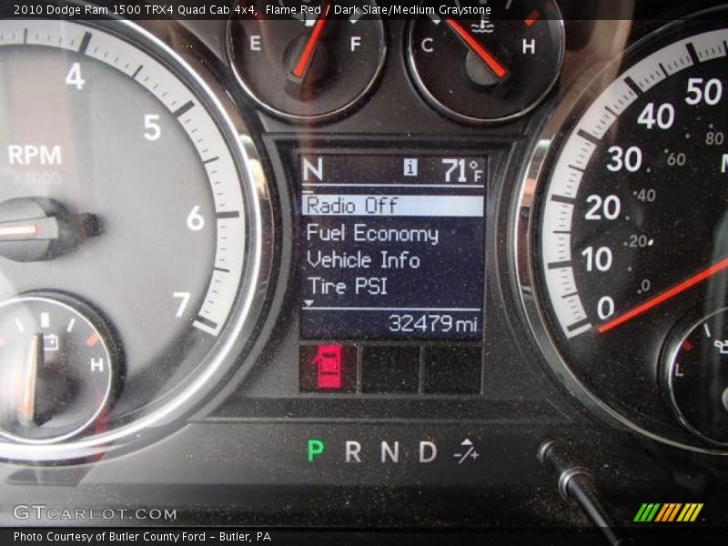 Flame Red / Dark Slate/Medium Graystone 2010 Dodge Ram 1500 TRX4 Quad Cab 4x4